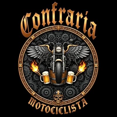 Emblema original da Confraria Motociclista